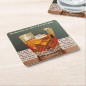 Welkom bij de 5 uur Club Mid Century Design Kartonnen Onderzetters (Schuin)