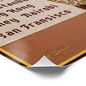 Welkom bij de 5 uur Club Mid Century Design Perfect Poster (Hoek)