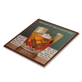 Welkom bij de 5 uur Club Mid Century Design Tegeltje (Zijkant)