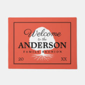 Welkom bij de aangepaste naam van de gezinsherenig deurmat (Voorkant)