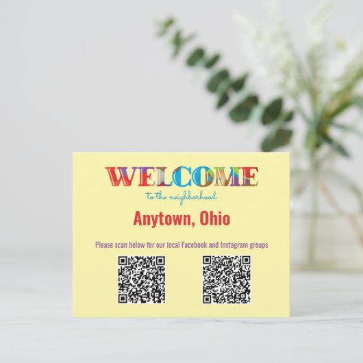 WELKOM bij de aangepaste QR-code van de buurt Briefkaart (Staand voorkant)