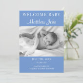 Welkom bij de aankondiging van de Baby-foto (Staand voorkant)