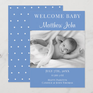 Welkom bij de aankondiging van de Baby-foto