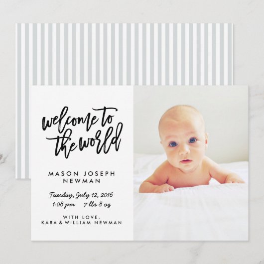 Welkom bij de aankondigingen van de Wereldmoderne  (Voorkant / Achterkant)