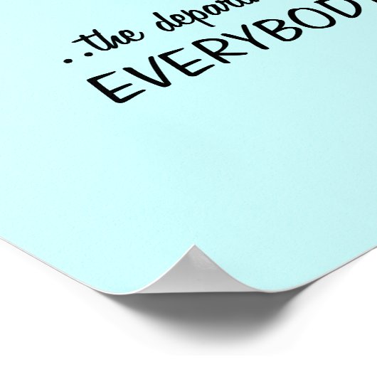 Welkom bij de ACCOUNTING-AFDELING.. Poster (Hoek)