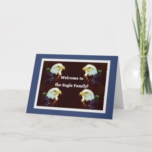 Welkom bij de adelaarsfamilie kaart (Voorkant)