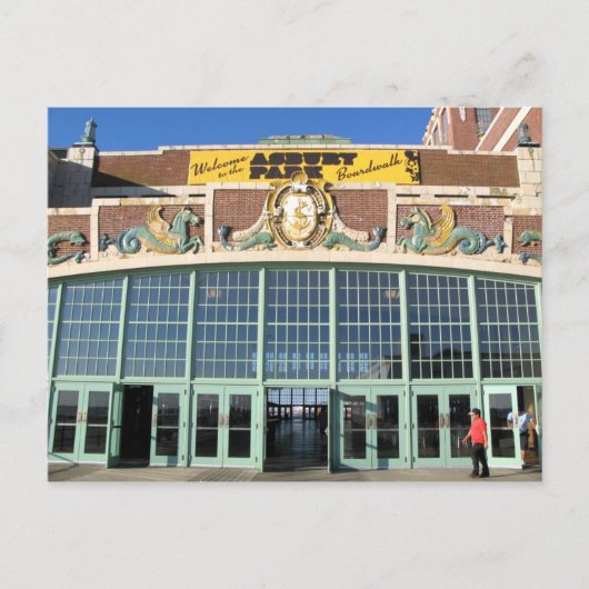 Welkom bij de Asbury Park Boardwalk Briefkaart (Voorkant)