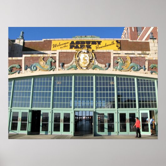 Welkom bij de Asbury Park Boardwalk Poster (Voorkant)