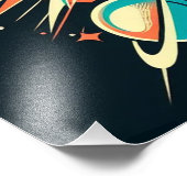 Welkom bij de Atomic Martini Club Space Age Foto Afdruk (Hoek)