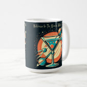 Welkom bij de Atomic Martini Club Space Age Koffiemok (Voorkant rechts)