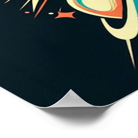 Welkom bij de Atomic Martini Club Space Age Poster (Hoek)