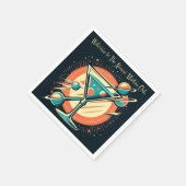 Welkom bij de Atomic Martini Club Space Age Servet (Hoek)