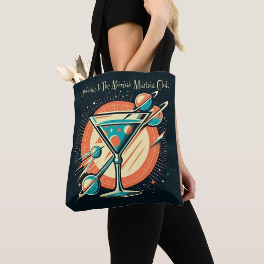 Welkom bij de Atomic Martini Club Space Age Tote Bag (Dichtbij)