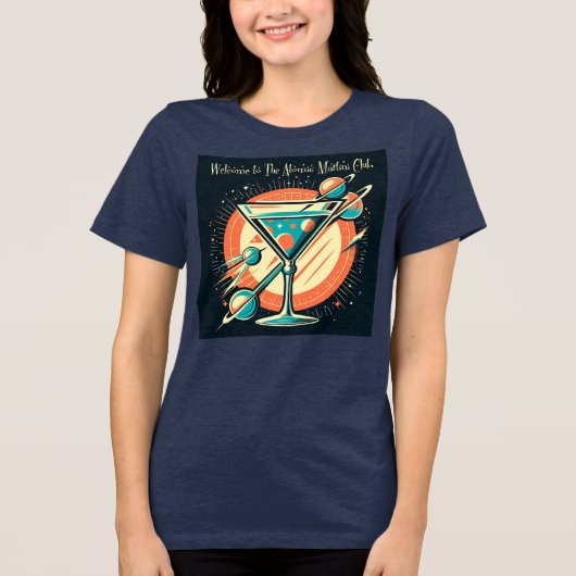 Welkom bij de Atomic Martini Club Space Age Tri-Blend Shirt (Voorkant)