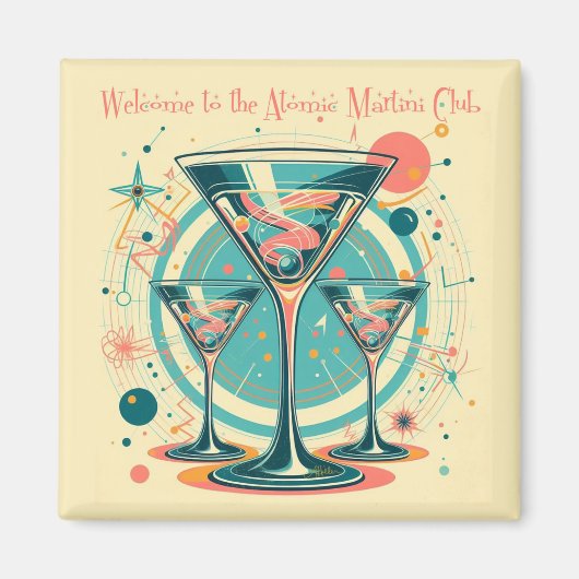 Welkom bij de Atomic Martini Club Triple Play Magneet (Voorkant)