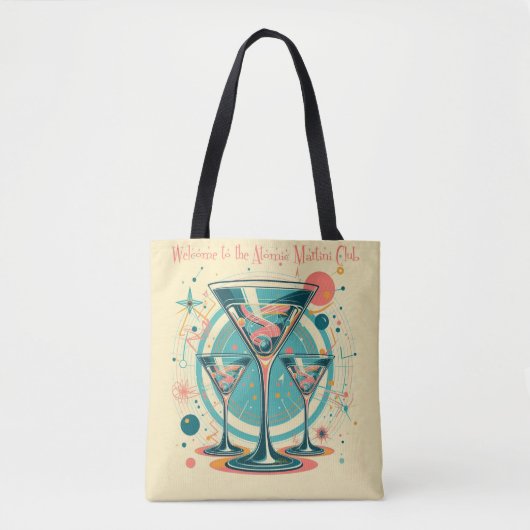 Welkom bij de Atomic Martini Club Triple Play Tote Bag (Voorkant)