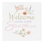 Welkom bij de Baby-foto-kubuskubuss van de wereld Kubus (Voorkant)