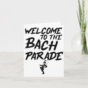 Welkom bij de Bach Parade Bride Squad Gothic Bach Kaart