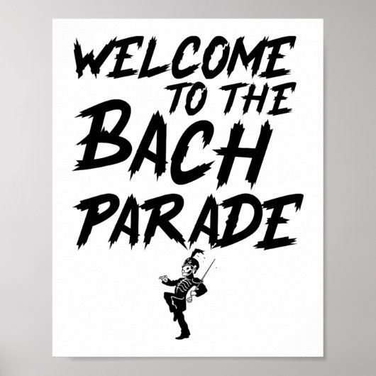 Welkom bij de Bach Parade Bride Squad Gothic Bach Poster (Voorkant)