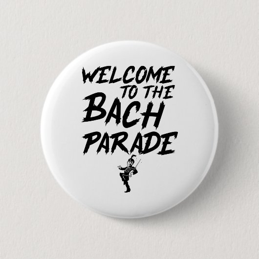 Welkom bij de Bach Parade Bride Squad Gothic Bach Ronde Button 5,7 Cm (Voorkant)