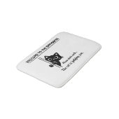 Welkom bij de badkamer kattengezel badmat (Gekanteld)