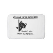 Welkom bij de badkamer kattengezel badmat (Voorkant)