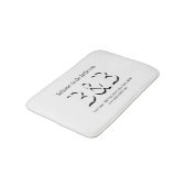 Welkom bij de Bathroom Bed en Breakfast Bath Badmat (Gekanteld)
