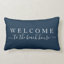 Welkom bij de Beach House Lumbar Pillow Kussen