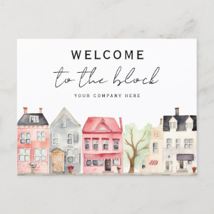 Welkom bij de Block New HomeOwner Realty Briefkaart