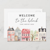 Welkom bij de Block New HomeOwner Realty Briefkaart (Voorkant / Achterkant)