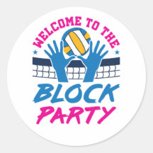 Welkom bij de Block Party Volleybal Speler Grappig