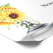 Welkom bij de boringen en de zonnebloemen douche poster (Hoek)