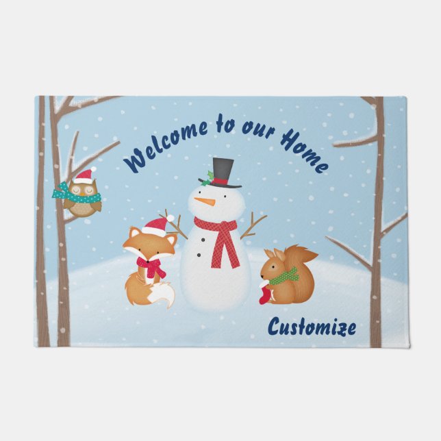 Welkom bij de Bossen Deurmat (Voorkant)