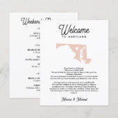 Welkom bij de brief van MARYLAND en bij de reisrou (Voorkant / Achterkant)