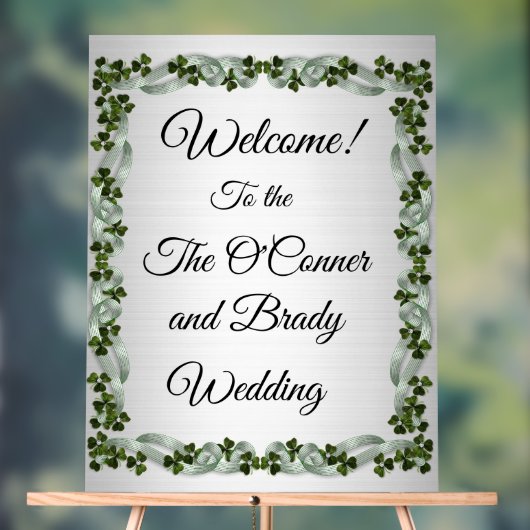 Welkom bij de bruiloft acryl bord (Neutraal)