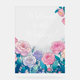 Welkom bij de bruiloft acryl teken acryl bord