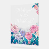 Welkom bij de bruiloft acryl teken acryl bord (Hoek)