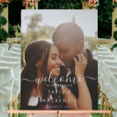 Welkom bij de bruiloft gepersonaliseerde foto acryl bord