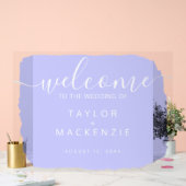 Welkom bij de bruiloft gepersonaliseerde maagdenpa acryl bord (Huwelijk)