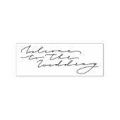 Welkom bij de bruiloft rubberstempel (Afrduk)