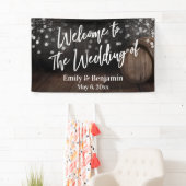 Welkom bij de bruiloft van de houtsloop en de hoog spandoek (Insitu)