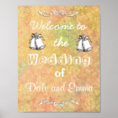 Welkom bij de bruiloft van het Poster Namen toevoe (Voorkant)