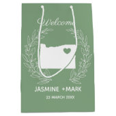 Welkom bij de bruiloft van Oregon bevoordeelt de g Medium Cadeauzakje (Voorkant)