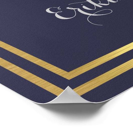 welkom bij de bruiloft van poster (Hoek)