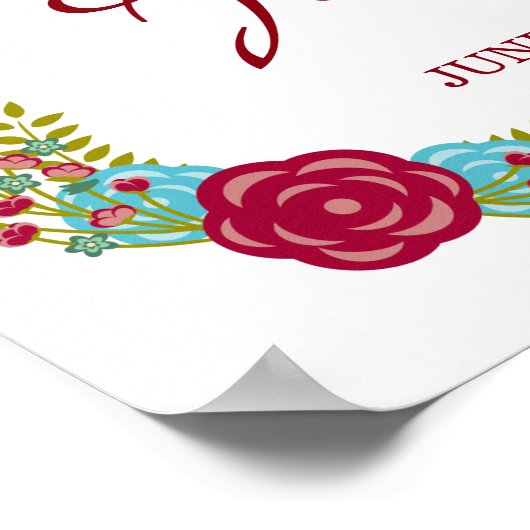 Welkom bij de bruiloft van - Poster - Dronkeltje m (Hoek)