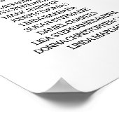 Welkom bij de bruiloft - zittingskaart poster (Hoek)