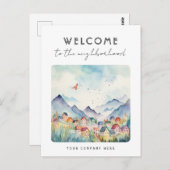 Welkom bij de Buurt Bergen Realiteit Briefkaart (Voorkant / Achterkant)