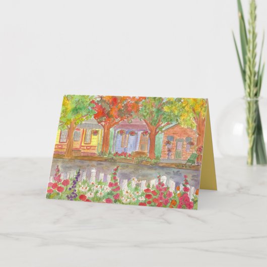 Welkom bij de buurt huizen Picket Fence Kaart (Voorkant)