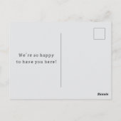 Welkom bij de buurt Lake Houses Village Briefkaart (Achterkant)