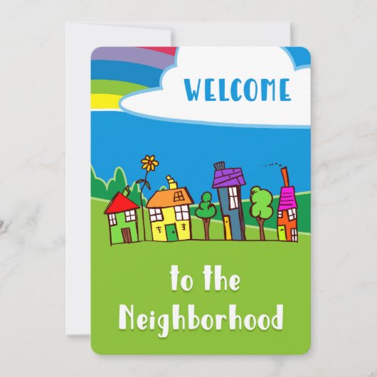 Welkom bij de buurt Schattigee huizen Kaart (Voorkant)